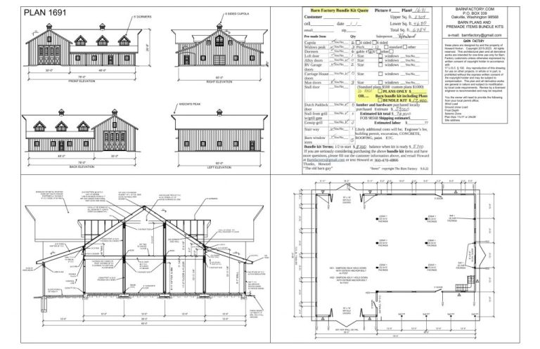 Barn Factory 100 Barn Plans Kits Prices – The Barn Factory